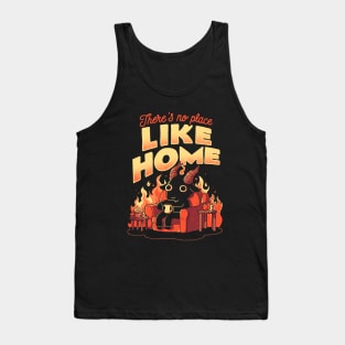 Theres No Place Like Home - Cute Evil Dark Funny Baphomet Gift Tank Top